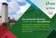 土耳其科奇大学行政学与经济学院和商学研究院成功获取“三冠王”认证