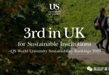 英国萨塞克斯大学在QS2023可持续发展排名中名列前茅