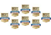 2023年《美国新闻与世界报道》中美国南加州大学Keck医学中心8个专科名列前茅