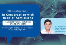 留学新加坡:南洋商学院专业硕士项目答疑专场将于1月14日举办