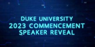 杜克大学公布2023年毕业典礼演讲嘉宾