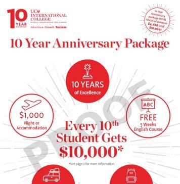 新西兰坎特伯雷大学国际学院10周年奖学金政策重磅推出-3月31日与您线上相约