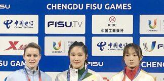 澳门大学黄心妍在世界大学生运动会中为中国澳门体育代表团首面金牌