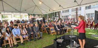 开创性时刻:美国南加州大学Viterbi工程学院计算机科学系命名揭幕仪式