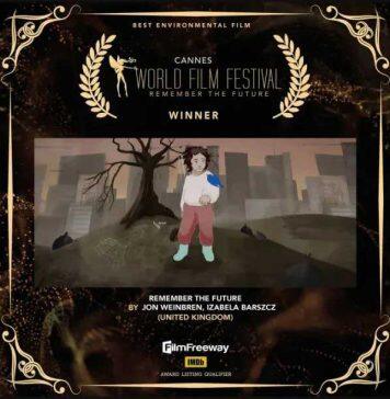 英国萨里大学团队制作的动画短片荣获戛纳世界电影节“最佳环保电影”奖