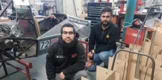 英国布拉德福德大学学生方程式赛车队备战“银石赛道”