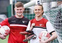 英国提赛德大学两名学生入选英国国家足球队