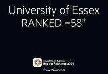 英国埃塞克斯大学影响力连续三年入围全球前100