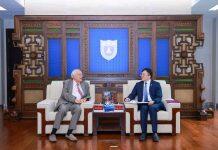 南京大学校领导会见法国巴黎政治学院知名学者巴迪教授一行