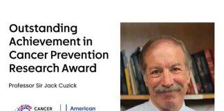 伦敦玛丽女王大学教授荣获CRUK首届癌症预防研究杰出成就奖