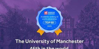 曼彻斯特大学在2025软科世界大学学术排名中稳居英国第六全球前五十
